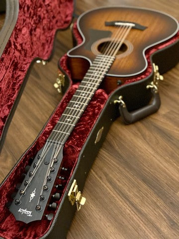Taylor 362ce V-Class Grand Concert 12-String Acoustic Electric ใน Shaded Edge Burst/Satin Black