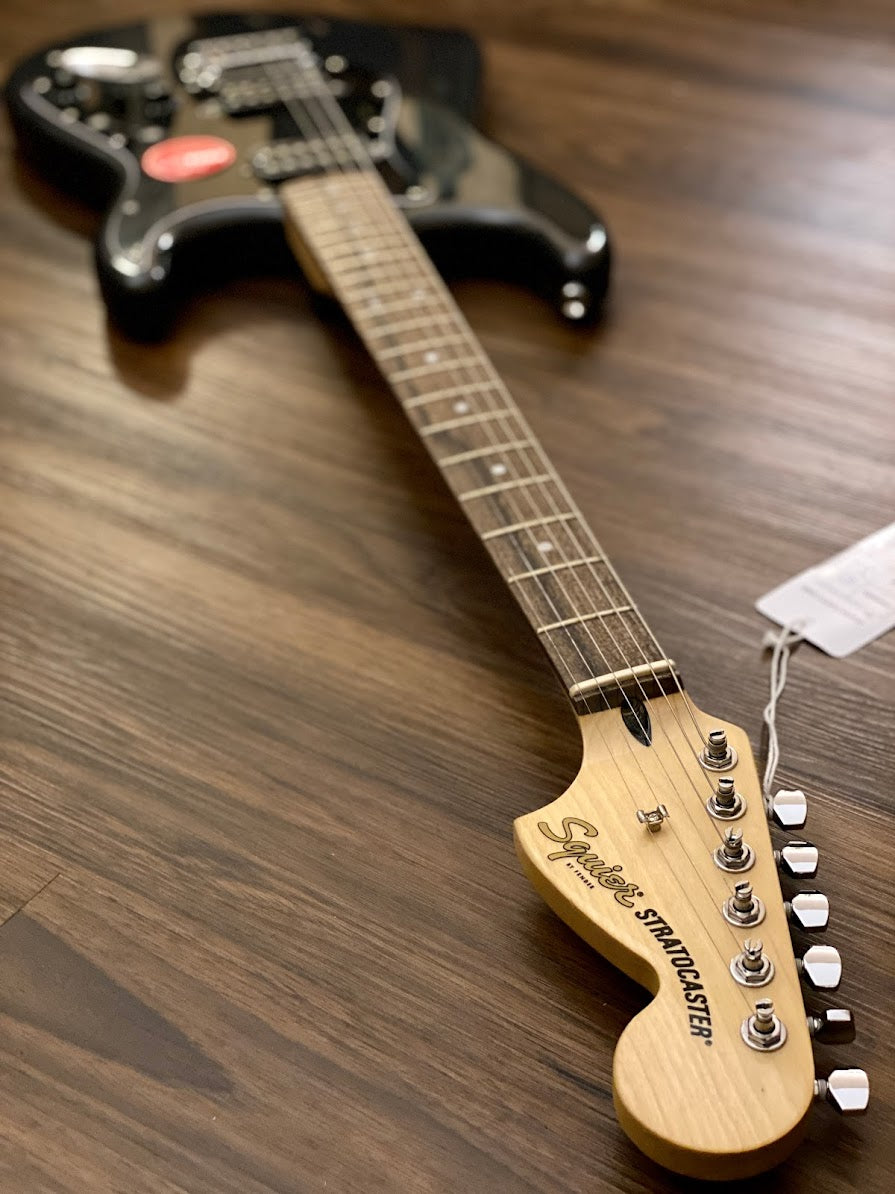 Squier Affinity Series HH Stratocaster พร้อม Laurel FB สี Charcoal Frost Metallic