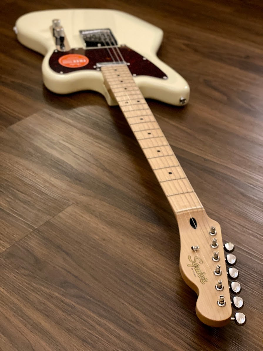 Squier Paranormal Offset Telecaster - Olympic White with Tortoiseshell Pickguard