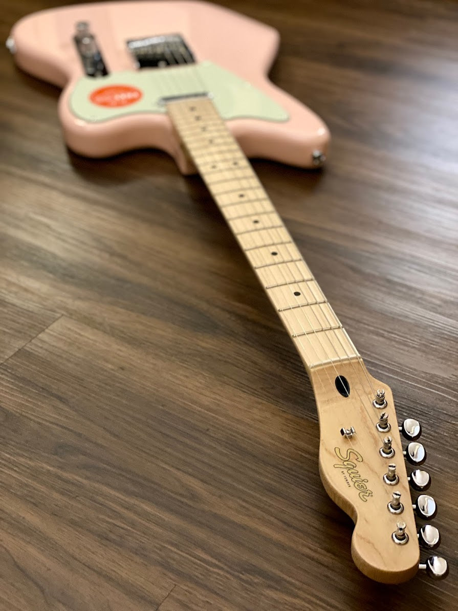 Squier Paranormal Offset Telecaster - Shell Pink with Mint Pickguard