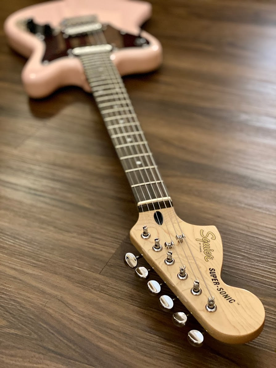 Squier Paranormal Super-Sonic in Shell Pink with Tortoiseshell Pickguard