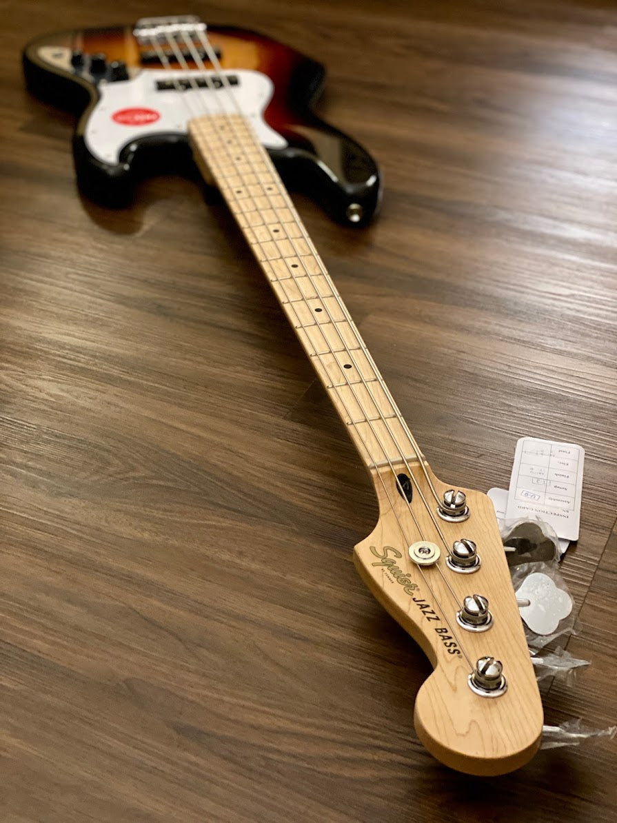 Squier Affinity Series Jazz Bass with Maple FB in 3 Color Sunburst