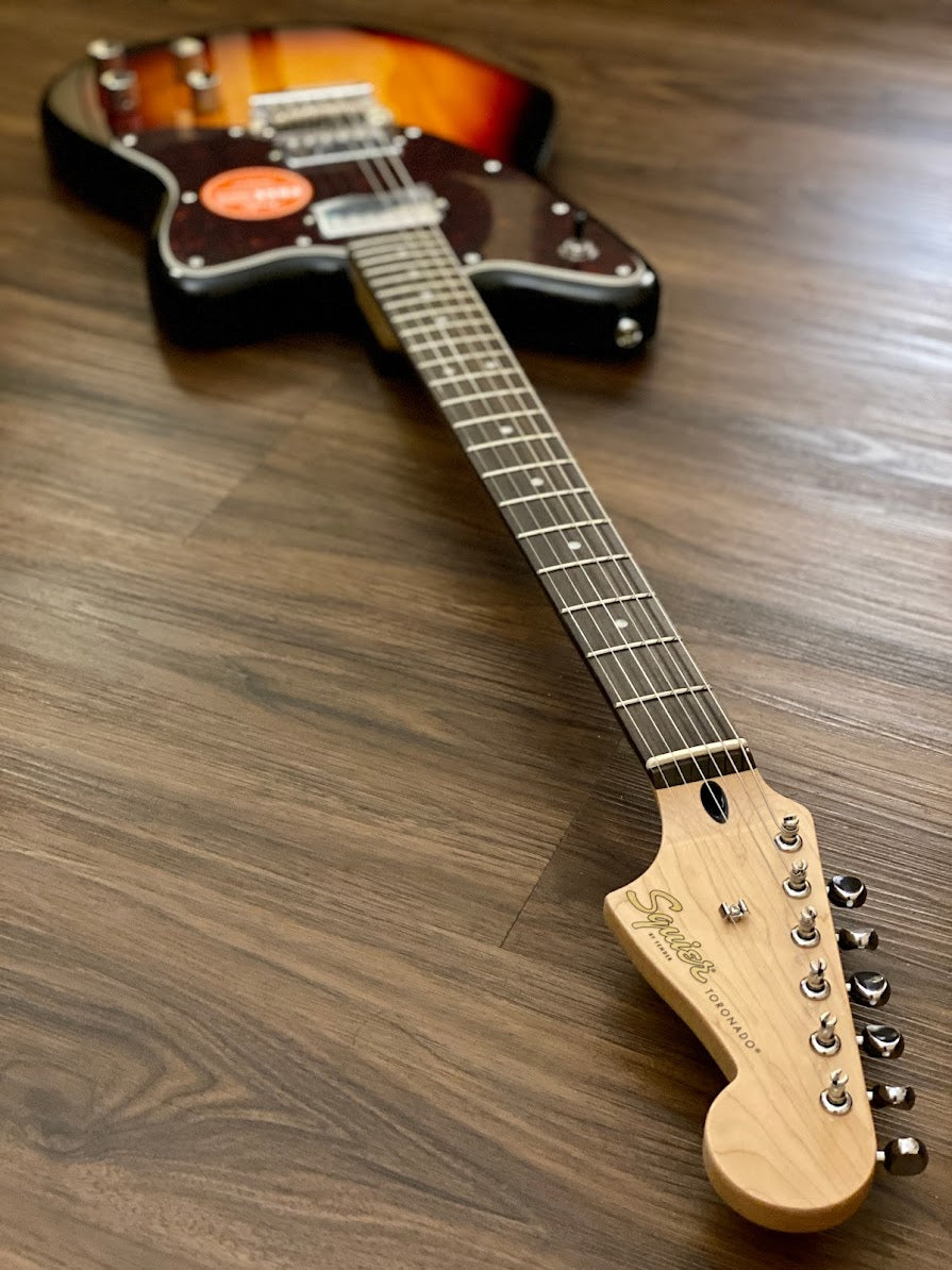 Squier Paranormal Toronado in 3 Color Sunburst with Tortoiseshell Pickguard