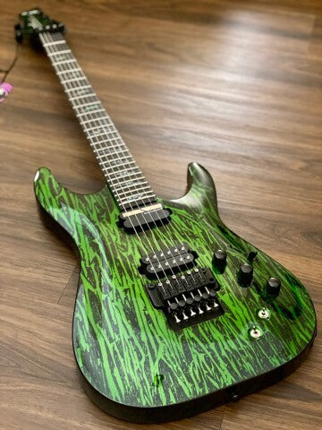 Schecter C-1 FR-S Silver Mountain in Toxic Venom – nafiriguitar.com