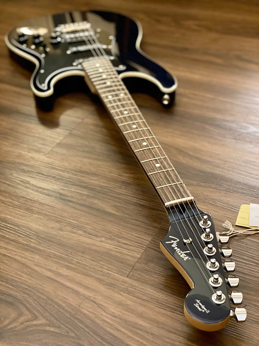 Fender Japan Aerodyne II HSS Stratocaster Medium Scale - Gun Metal Blue