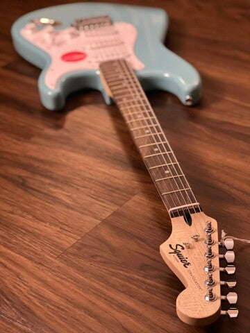 Squier Bullet Stratocaster with Tremolo and Laurel FB in Tropical Turquoise