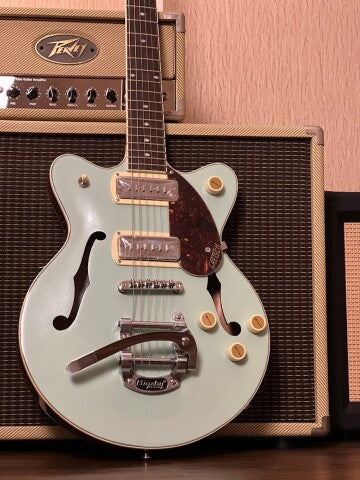 Gretsch G2655T-P90 Streamliner Center Block Jr with Laurel FB in 2-Tone Mint Metallic (USED)