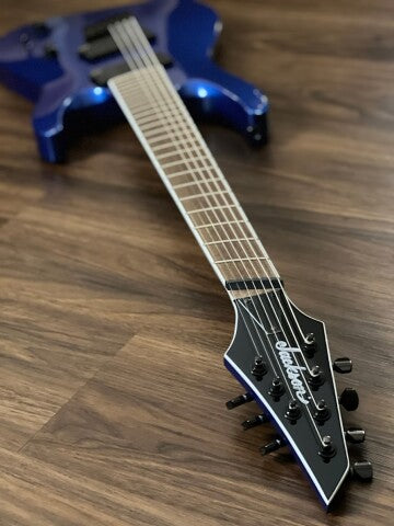 Jackson X Series Soloist SLAT7 7-String Multi-Scale with Laurel FB in Metallic Blue