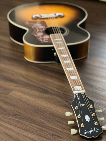 Epiphone J-200 Acoustic Electric สี Aged Vintage Sunburst Gloss