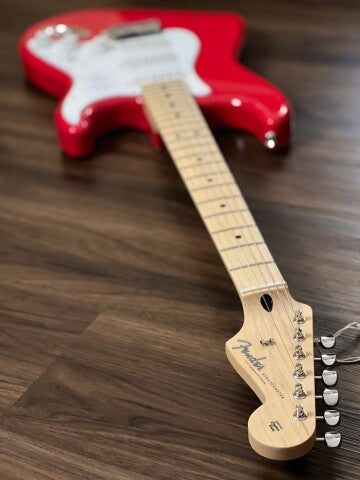 Fender Japan Hybrid II Stratocaster with Maple FB in Modena Red