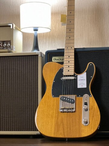 Fender Japan Hybrid II Telecaster with Maple FB in Vintage Natural