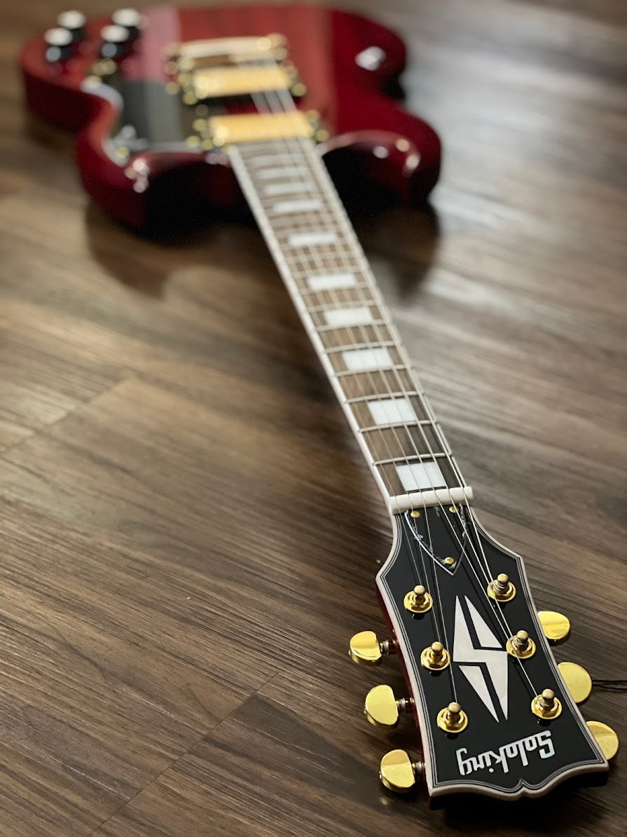 Soloking SG60 in Transparent Red Cherry with Gold Hardware