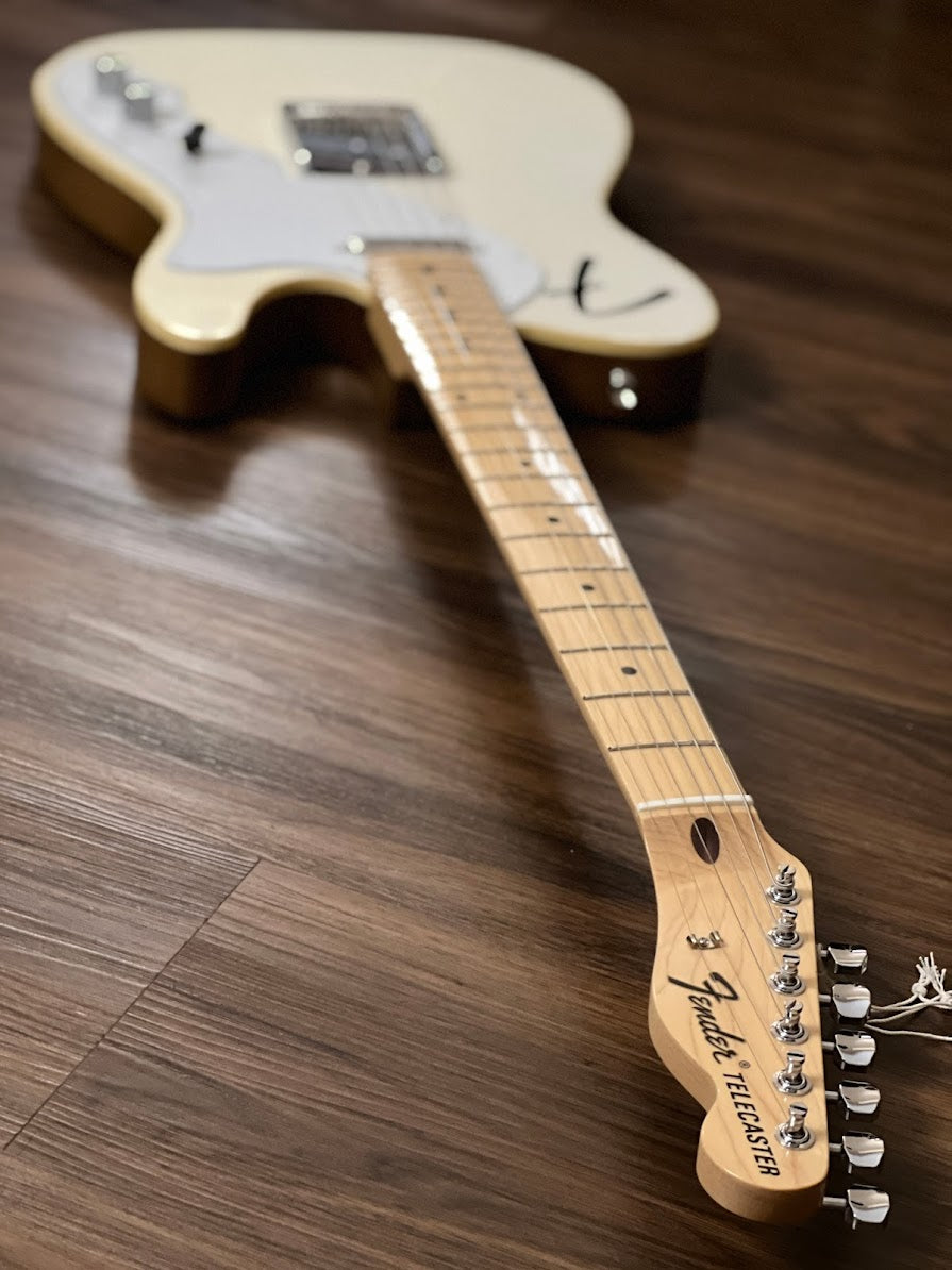 Fender Japan Limited Edition F Hole Telecaster Thinline with Maple FB in Arctic Pearl