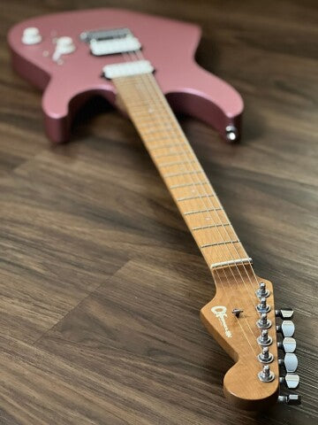 Charvel Pro-Mod DK24 HH 2PT with Caramelized Maple FB in Satin Burgundy Mist