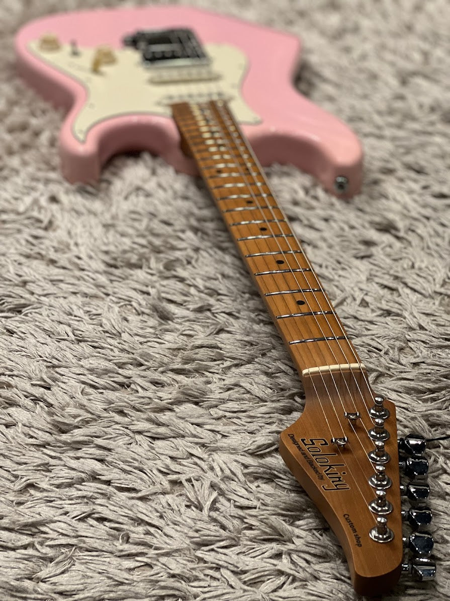 Soloking MS-11 Classic MKII พร้อม Maple FB ย่างใน Shell Pink