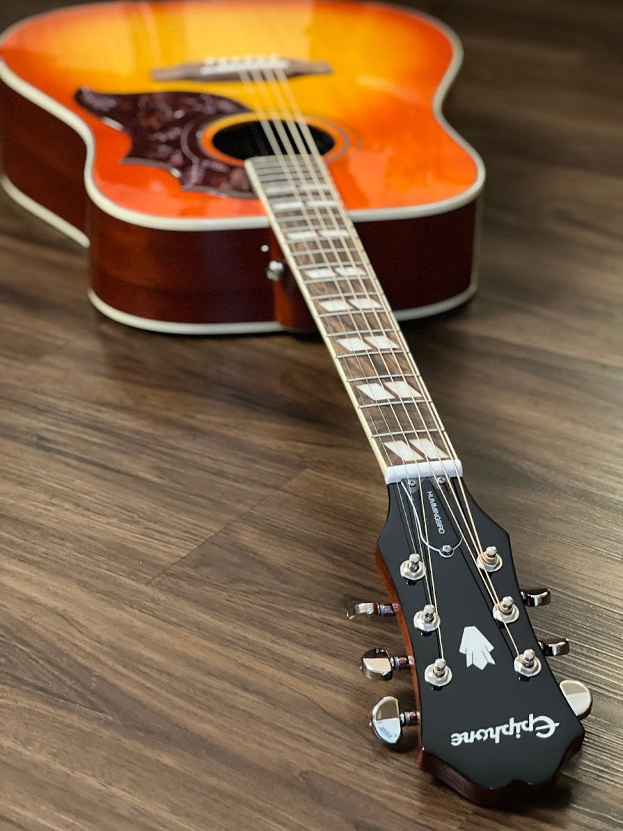 Epiphone Hummingbird Studio Acoustic Electric - Faded Cherry Sunburst
