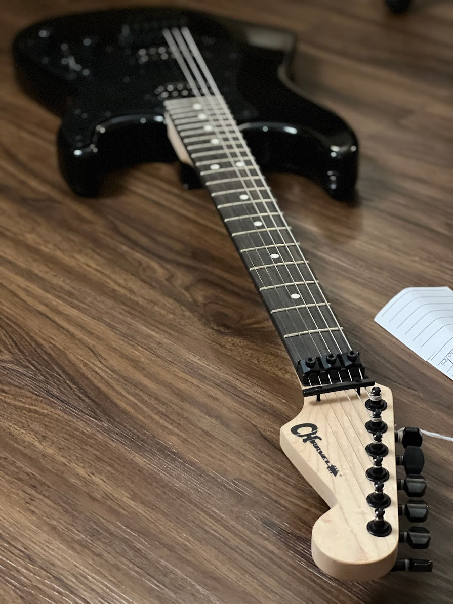 Charvel Pro Mod So-Cal Style 1 HH with Floyd Rose and Ebony FB in Black