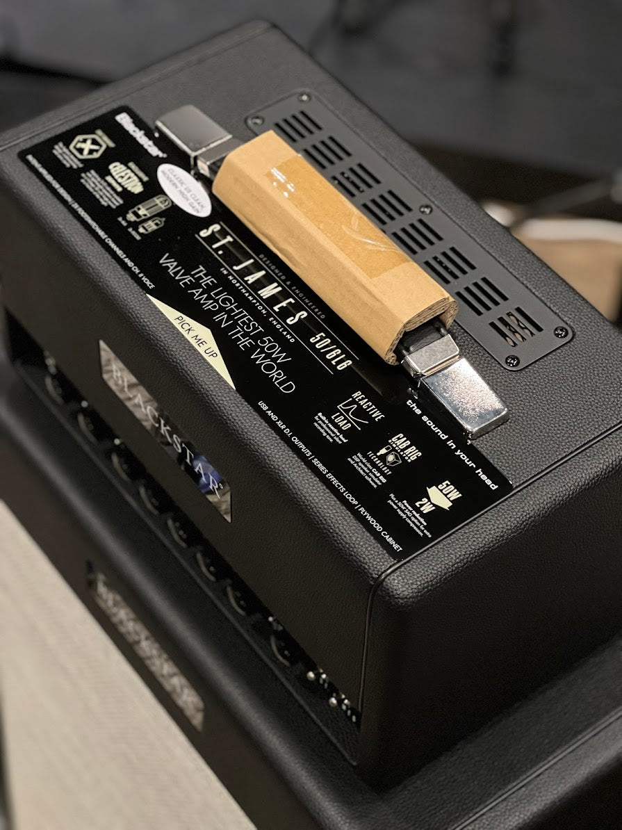 Blackstar St. James 50-watt Tube Head with 6L6 Tubes + St. James 212VOC Black Cabinet