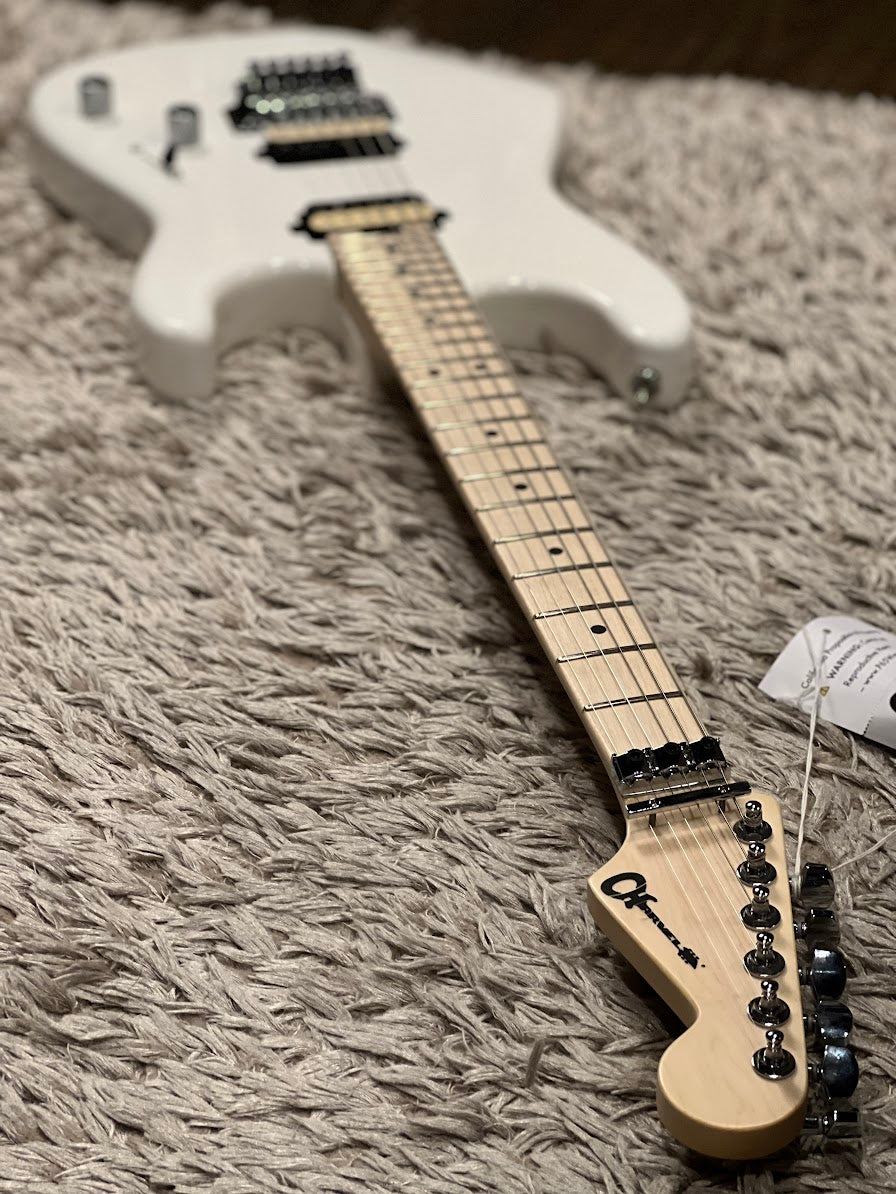 Charvel Pro-Mod San Dimas Style 1 HH Floyd Rose พร้อม Maple FB ใน Snow White