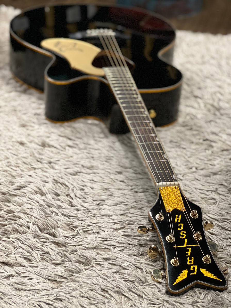 Gretsch G5022CBFE Rancher Falcon Jumbo in Black