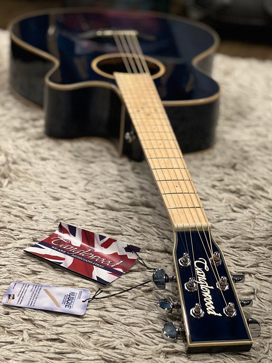 Tanglewood TW4E BLA Winterleaf Acoustic Electric in Aquamarine Blonde Gloss