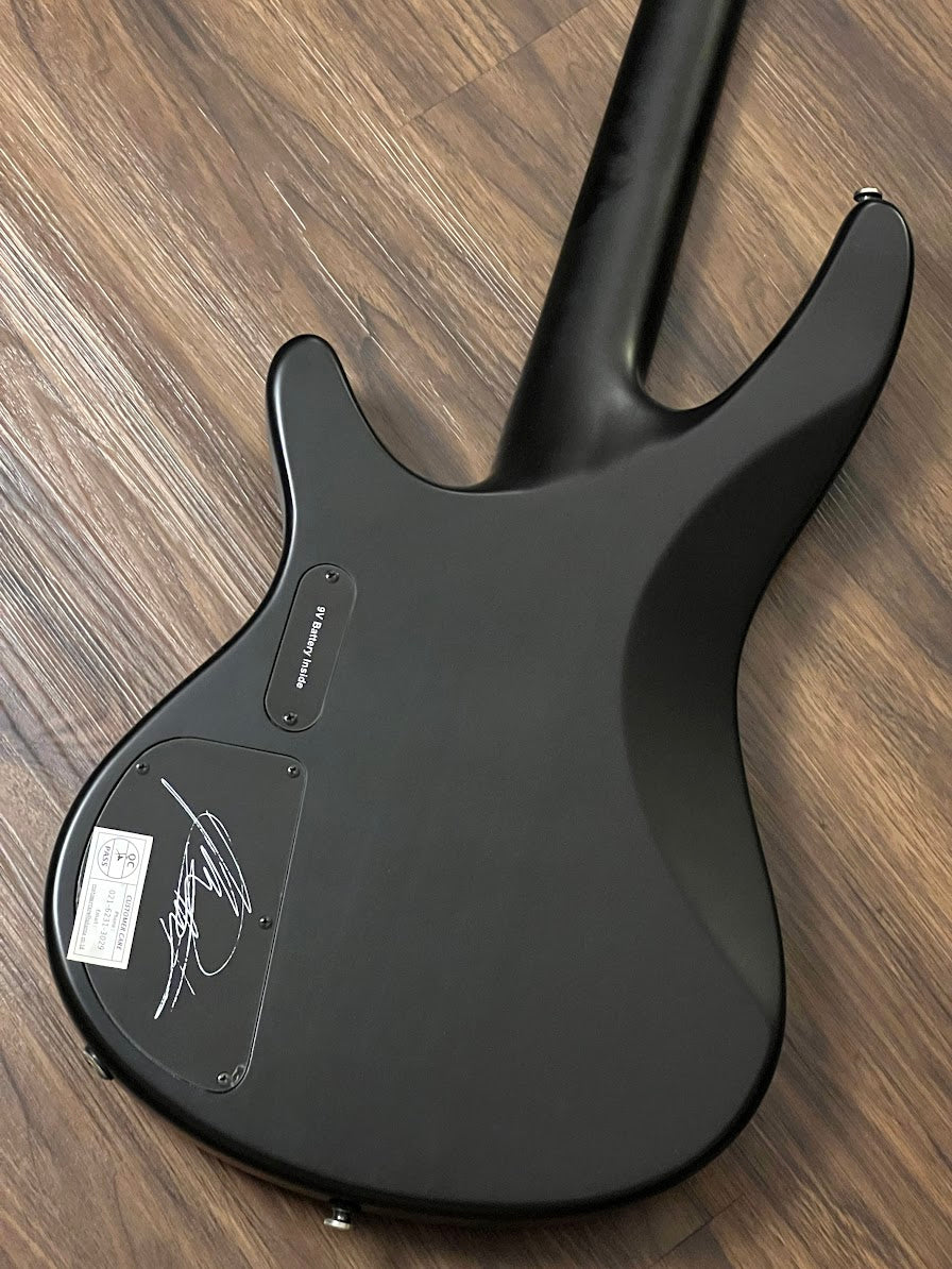 Ibanez MDB1 BKF in Black Flat - Mike D'Antonio Signature Electric Bass