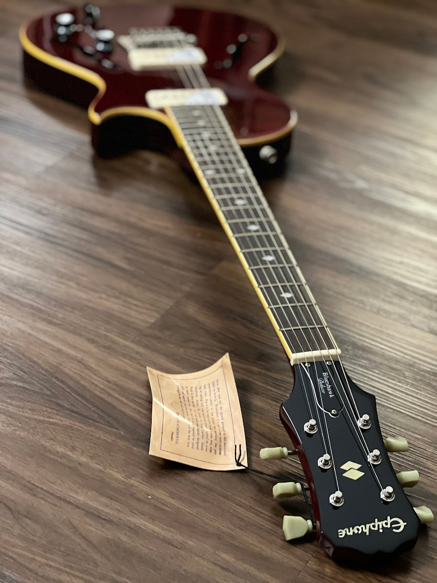 Epiphone Blueshawk Deluxe in Wine Red