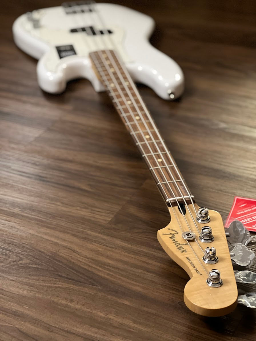Fender Player Precision Bass with Pau Ferro FB in Polar White