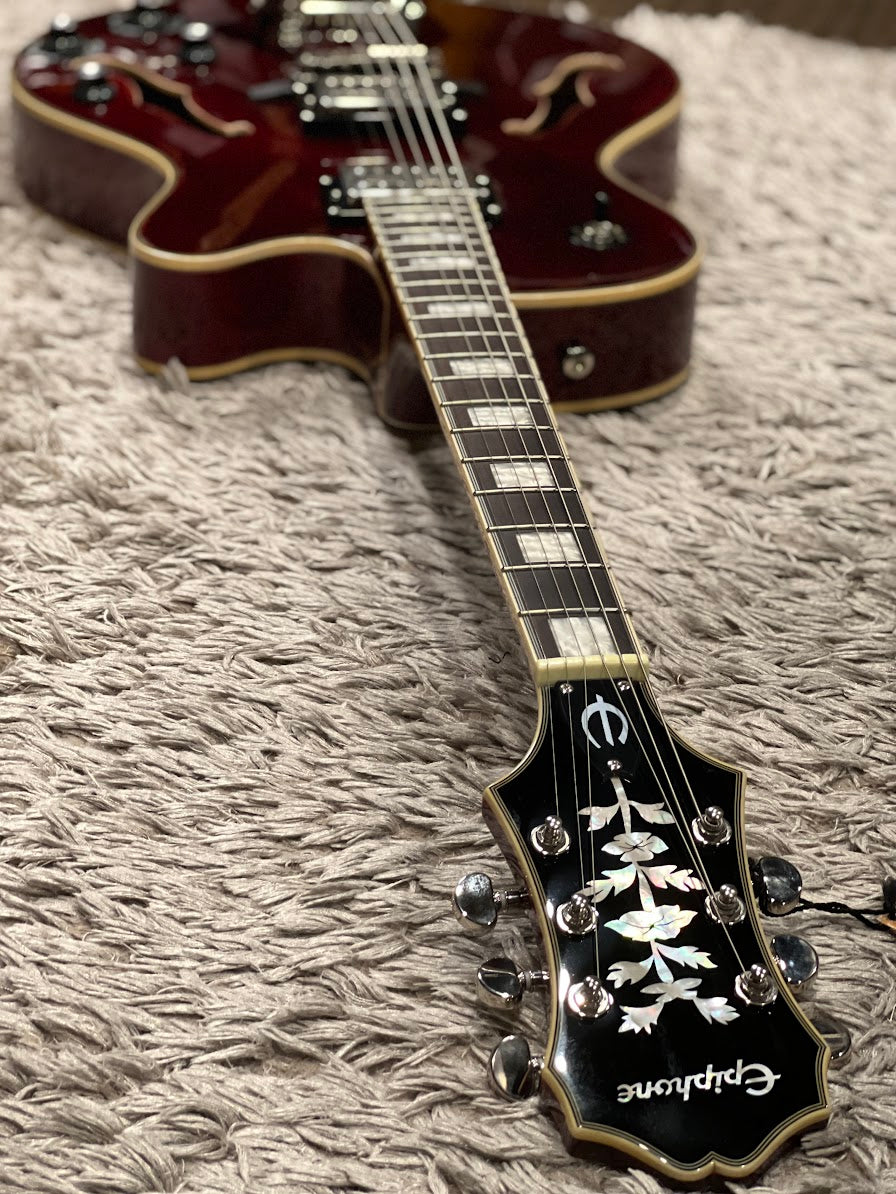Epiphone Emperor Swingster Hollowbody with Rosewood Neck in Wine Red