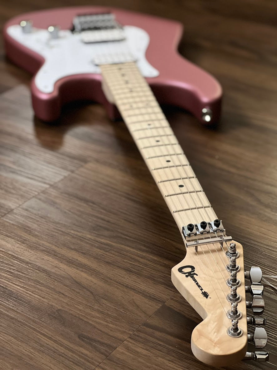 Charvel Pro Mod So-Cal Style 1 HH พร้อม Floyd Rose Maple FB ใน Satin Burgundy Mist