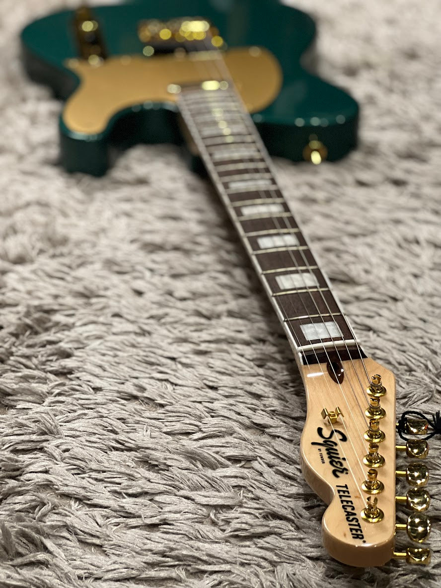Squier 40th Anniversary Gold Edition Telecaster สี Sherwood Green Metallic