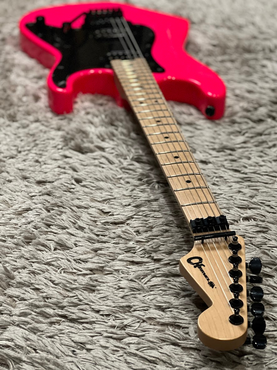 Charvel Pro-Mod So-Cal Style 1 HH FR with Maple FB in Neon Pink