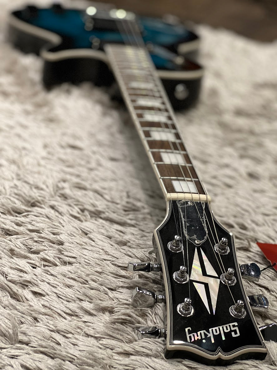 Soloking SLS60QM Deluxe in Teal Burst MOD with Fishman Fluence Nafiri Special Run