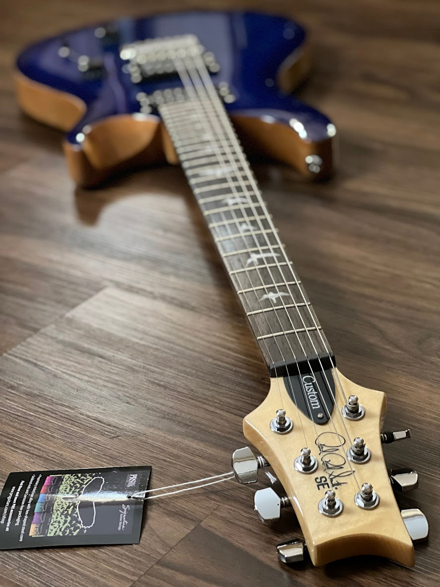 PRS SE Custom 24 in Faded Blue Burst
