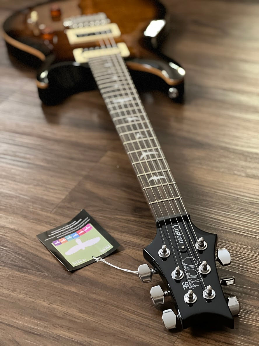 PRS SE Custom 24 in Black Gold Sunburst