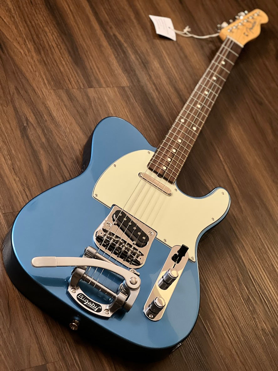 Fender Japan Limited Edition Traditional 60s Telecaster with Bigsby  Rosewood FB in Lake Placid Blue