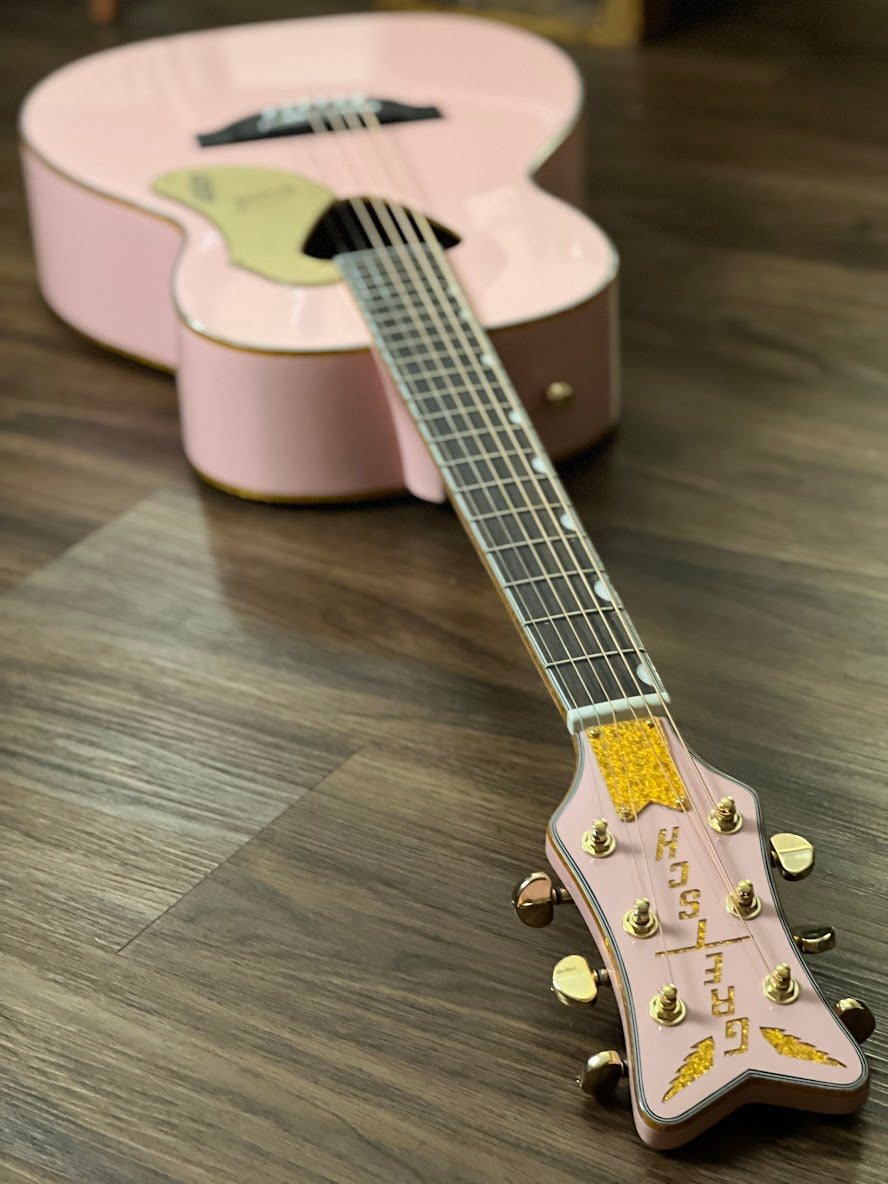 Gretsch G5021E Limited Edition Rancher Penguin Parlor with RW FB in Shell Pink