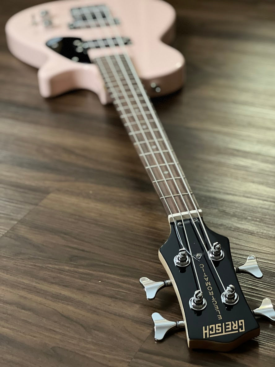 Gretsch G2220 Electromatic Junior Jet Bass II Short-Scale Bass สีชมพูเชลล์