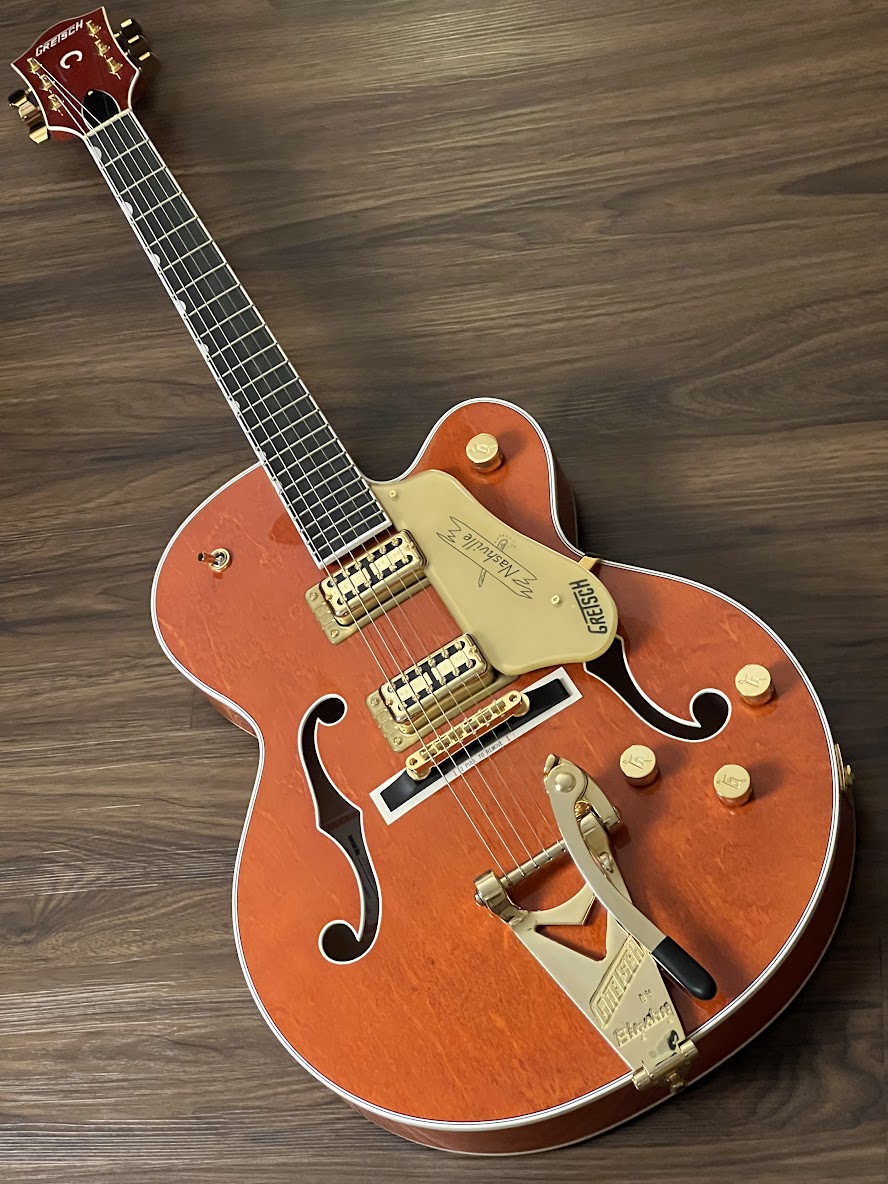 Gretsch G6120TG Players Edition Nashville Hollowbody พร้อม Bigsby สี Orange Stain