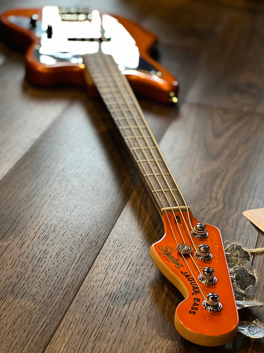 Squier FSR Affinity Series Jag Bass H with Laurel FB in Metallic Orange