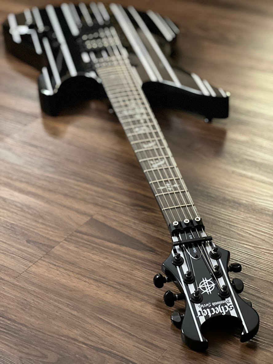 Schecter Synyster Gates Standard in Black with White Pinstripes