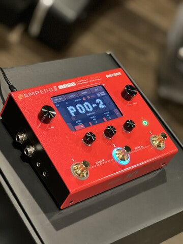 Hotone 10th Anniversary MP-300 Ampero II Stomp Multieffects Pedal In Red