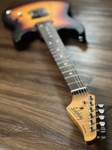 Soloking MS-1 Custom 24 HH Ash Flat Top in Tri Fade Burst