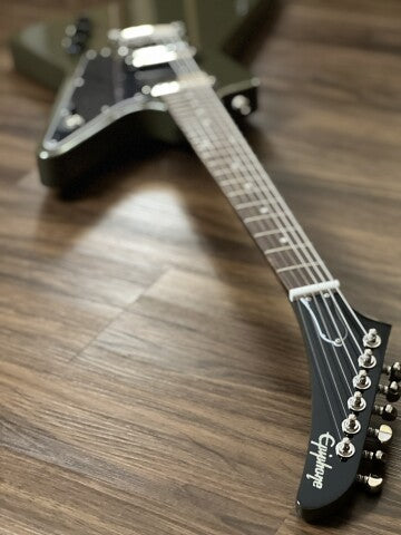 Epiphone Explorer Electric Guitar In Olive Drab Green