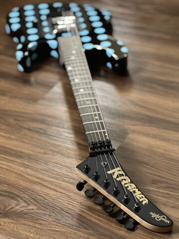 Kramer Nightswan Black with Blue Polka Dots