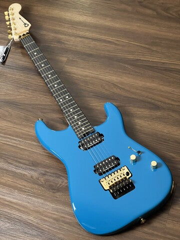 Charvel Pro-Mod San Dimas Style 1 HH FR with Ebony in Miami Blue