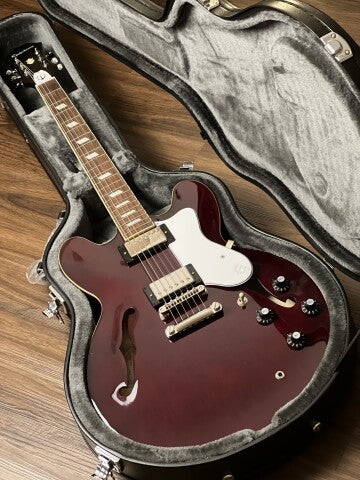 Epiphone Noel Gallagher Riviera Dark Red Wine (Incl. Hardcase)