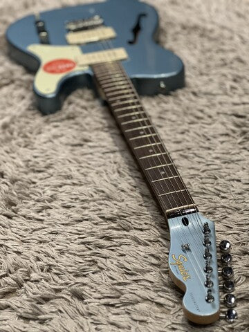 Squier FSR Paranormal Cabronita Thinline Telecaster with Laurel FB in Ice Blue Metallic