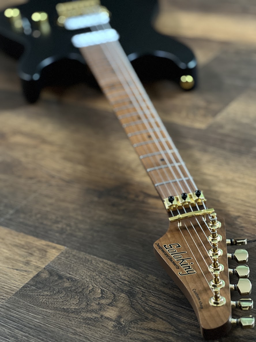 Soloking MS-1 Custom 24 HH FR Flat Top in Satin Black Nafiri Special Run