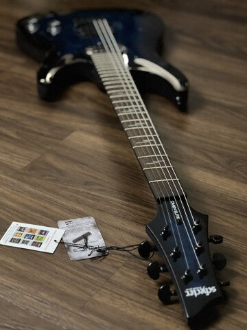 Schecter Omen Elite 6 STBB in See Thru Blue Burst